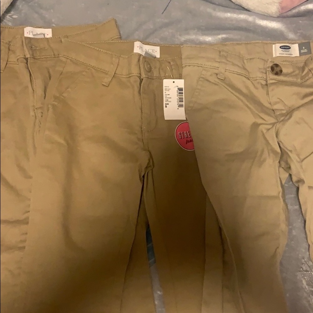 3 pats never worn 5T pants for girls